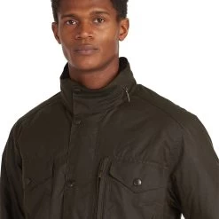 Barbour Men's Sapper Wax Jacket - Olive -Fashionable Man barbour men s sapper wax jacket olive