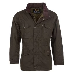 Barbour Men's Sapper Wax Jacket - Olive -Fashionable Man barbour men s sapper wax jacket olive 3