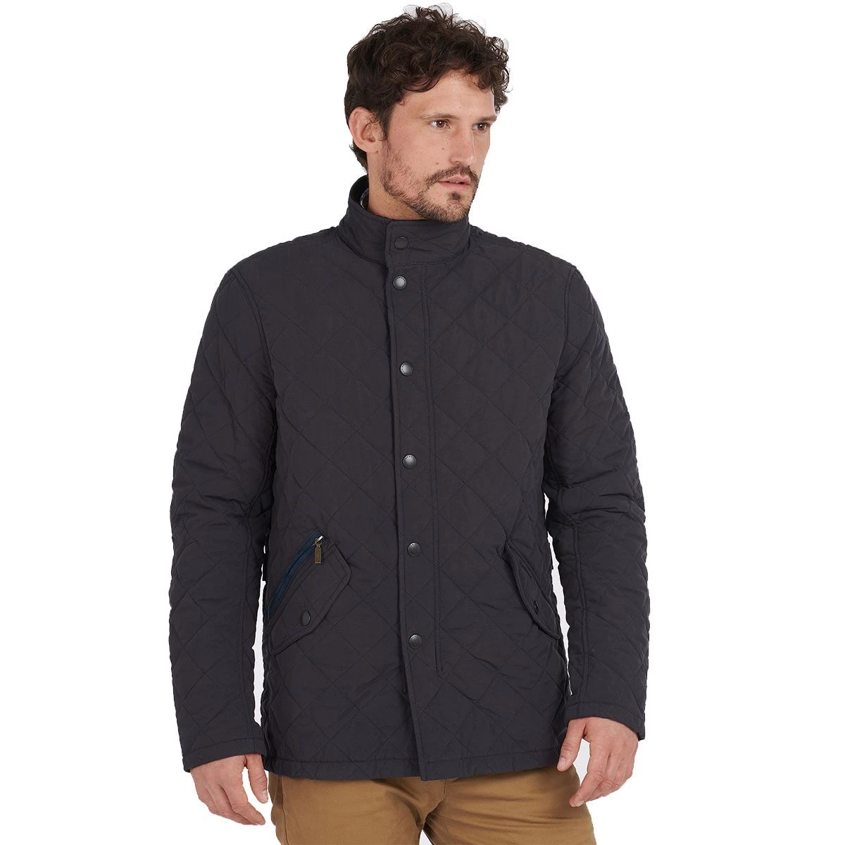 Barbour Men's Shoveler Quilted Jacket - Navy 2 Barbour Men's Shoveler Quilted Jacket - Navy - Image 2