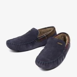 Barbour Men's Monty Slippers - Navy -Fashionable Man barbour monty slipper navy 4