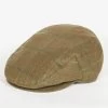 Barbour Moorhen Waterproof Flat Cap - Olive/Brown
