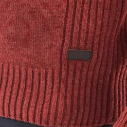 Barbour Men’s Nelson Essential Half Zip Jumper – Brick Red -Fashionable Man barbour nelson ess 1 2 zip b rd 6