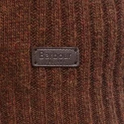 Barbour Men’s Nelson Essential Half Zip Jumper – Dark Sand -Fashionable Man barbour nelson ess 1 4 zip sand 6