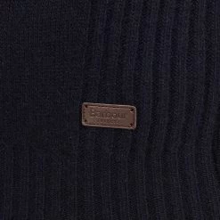 Barbour Men’s Nelson Essential Half Zip Jumper - Navy -Fashionable Man barbour nelson half zip navy 6