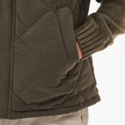 Barbour Men's Rennison Quilted Gilet - Dark Olive -Fashionable Man barbour rennison gilet dk olive 6