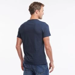 Barbour Men’s Ridge Logo Tee – Navy -Fashionable Man barbour ridge logo tee navy 4