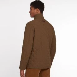 Barbour Men’s Shoveler Quilted Jacket – Dark Sand -Fashionable Man barbour shoveler quilt dk sand 4