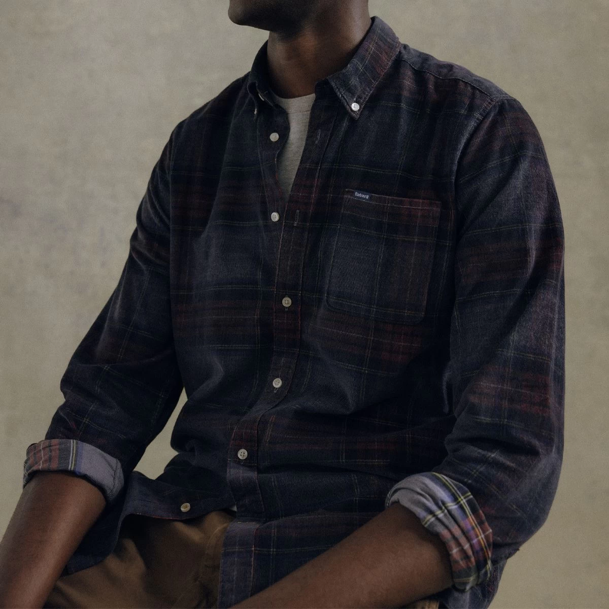 Barbour Men's Southfield Tailored Shirt - Grey Marl 7 Barbour Men's Southfield Tailored Shirt - Grey Marl - Image 7