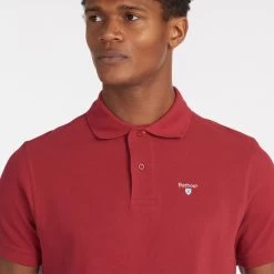 Barbour Men's Sports Polo - Biking Red -Fashionable Man barbour sports polo biking 1
