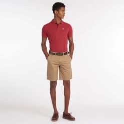 Barbour Men's Sports Polo - Biking Red -Fashionable Man barbour sports polo biking 3