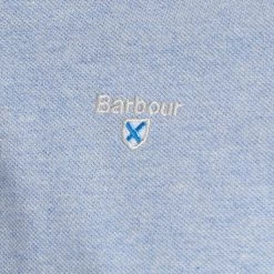 Barbour Men's Tartan Pique Polo - Sky Marl 12 Barbour Men's Tartan Pique Polo - Sky Marl -Fashionable Man barbour tartn ppolo sky mdrs 6