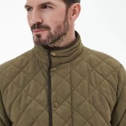 Barbour Men's Shoveler Quilted Jacket - Clay -Fashionable Man barbour wp shoveler quilt clay 5