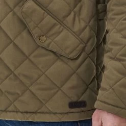 Barbour Men's Shoveler Quilted Jacket - Clay -Fashionable Man barbour wp shoveler quilt clay 6