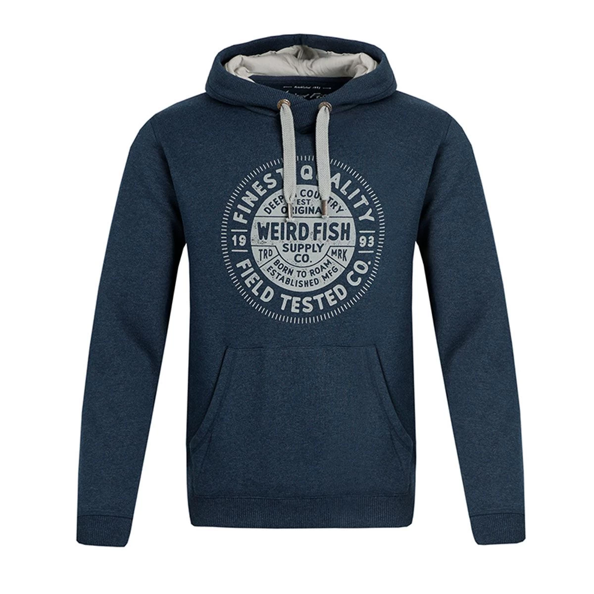 Weird Fish Men's Bathurst Pop Over Hoody - Navy 3 Weird Fish Men's Bathurst Pop Over Hoody - Navy - Image 3