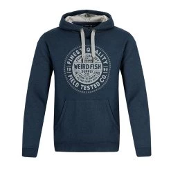 Weird Fish Men's Bathurst Pop Over Hoody - Navy