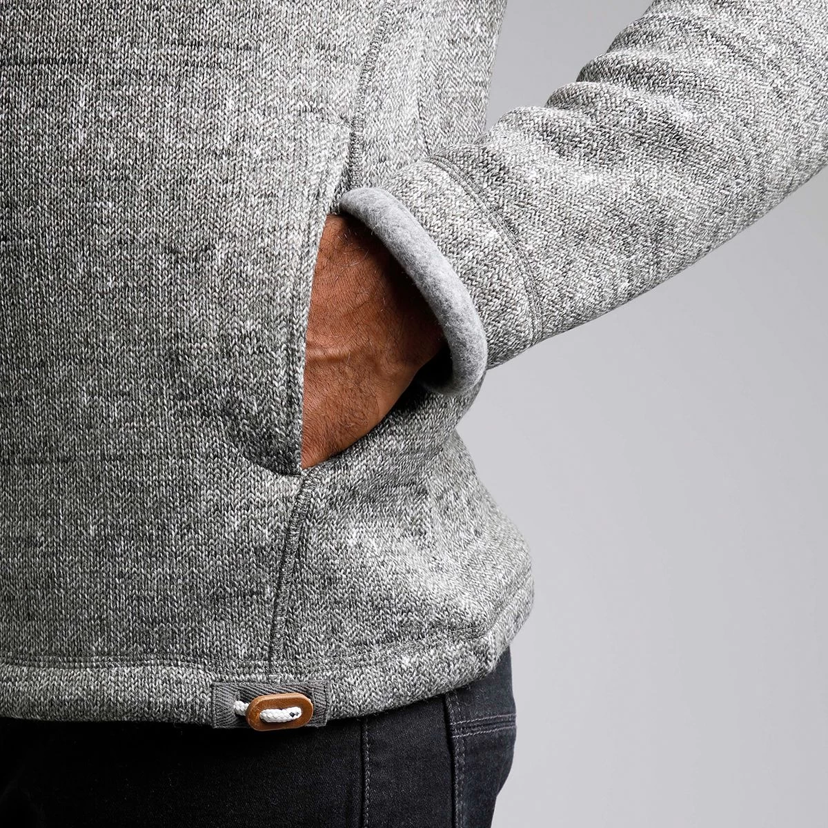 Weird Fish Men’s Beaufort ¼ Zip Fleece – Burnt Olive 5 Weird Fish Men’s Beaufort ¼ Zip Fleece – Burnt Olive - Image 5