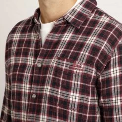 Weird Fish Men's Broxton Long Sleeved Check Shirt - Foxberry 12 Weird Fish Men's Broxton Long Sleeved Check Shirt - Foxberry -Fashionable Man broxton ls check shirt foxbry 2