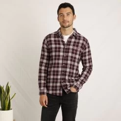 Weird Fish Men's Broxton Long Sleeved Check Shirt - Foxberry 17 Weird Fish Men's Broxton Long Sleeved Check Shirt - Foxberry -Fashionable Man broxton ls check shirt foxbry 5 1