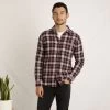 Weird Fish Men's Broxton Long Sleeved Check Shirt - Foxberry