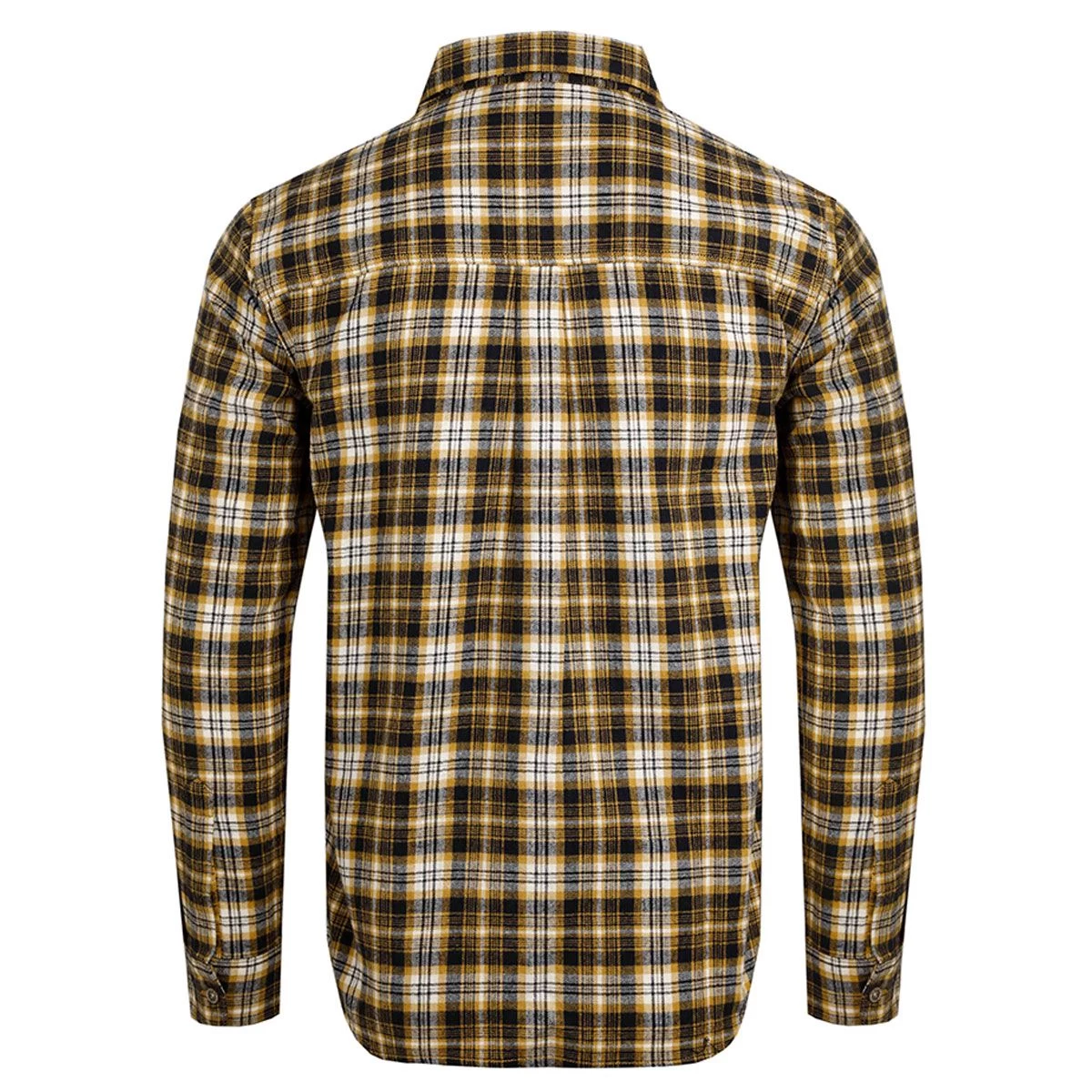 Weird Fish Men's Broxton Long Sleeved Check Shirt - Mustard 3 Weird Fish Men's Broxton Long Sleeved Check Shirt - Mustard - Image 3