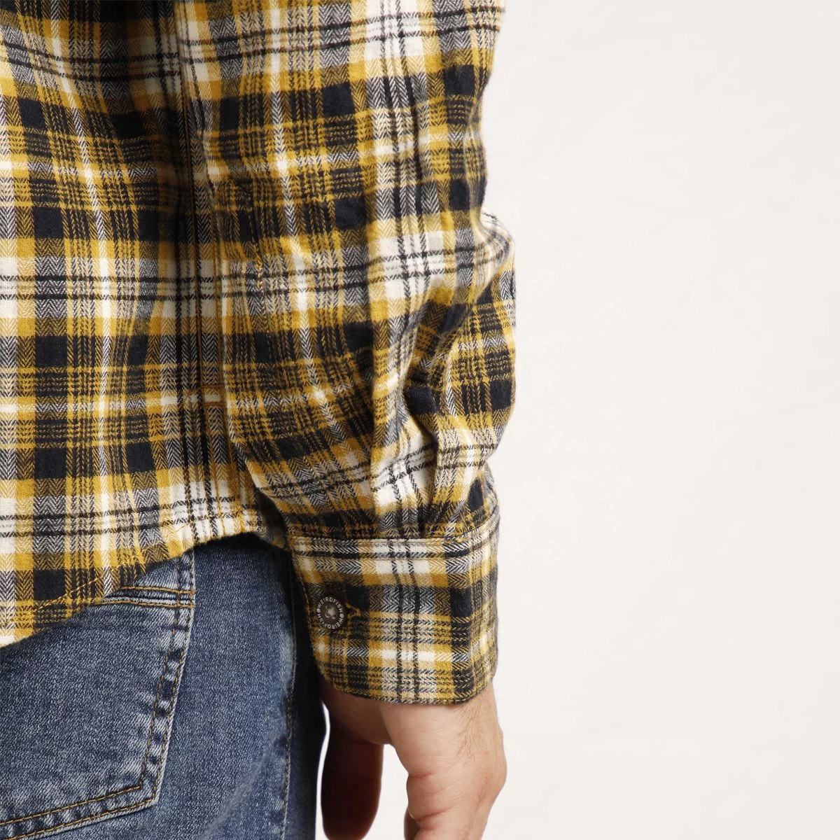 Weird Fish Men's Broxton Long Sleeved Check Shirt - Mustard 8 Weird Fish Men's Broxton Long Sleeved Check Shirt - Mustard - Image 8