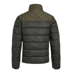 Weird Fish Men’s Bryson Puffer Jacket - Dark Olive -Fashionable Man bryson puffer jacket dark olive 1