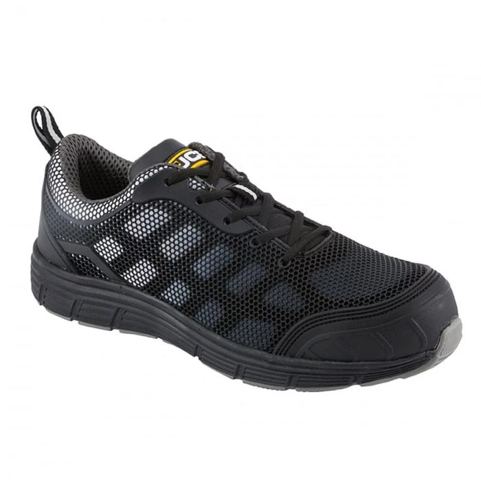 JCB Men's Cagelow Safety Trainers - Black/Grey 4 JCB Men's Cagelow Safety Trainers - Black/Grey - Image 4