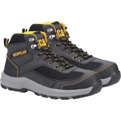 CAT Men's Elmore S1P Safety Mid Hiker Boots - Grey