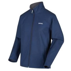 Regatta Men’s Cera V Wind Resistant Softshell Walking Jacket – Navy Marl -Fashionable Man cera v navy marl 1