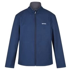 Regatta Men’s Cera V Wind Resistant Softshell Walking Jacket – Navy Marl -Fashionable Man cera v navy marl 3