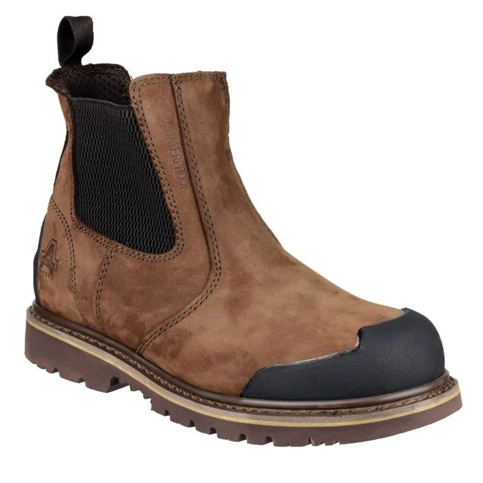 Amblers Men's FS225 Chelsea Safety Boots - Brown 3 Amblers Men's FS225 Chelsea Safety Boots - Brown - Image 3