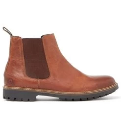 Chatham Men’s Chirk Chelsea Boots – Dark Tan -Fashionable Man chirk dark tan1