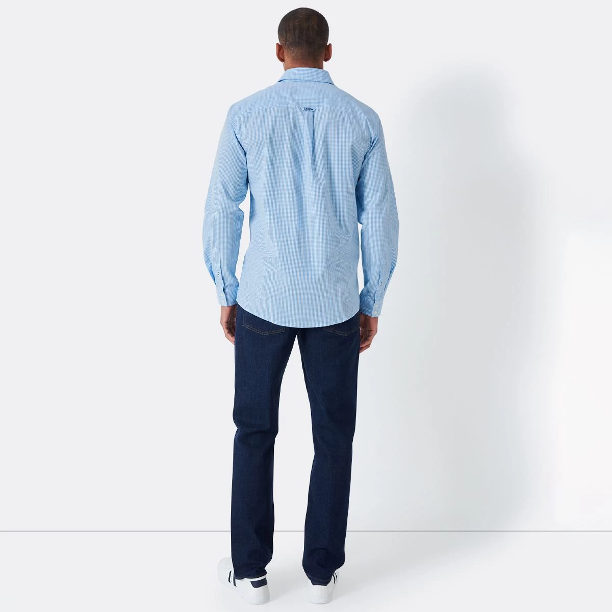 Crew Clothing Men's Micro Gingham Classic Fit Shirt - Sky Blue 4 Crew Clothing Men's Micro Gingham Classic Fit Shirt - Sky Blue - Image 4