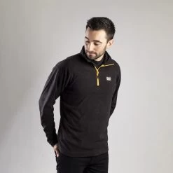 CAT Men’s Concord Fleece Pullover – Black -Fashionable Man concord fleece pullover black 2