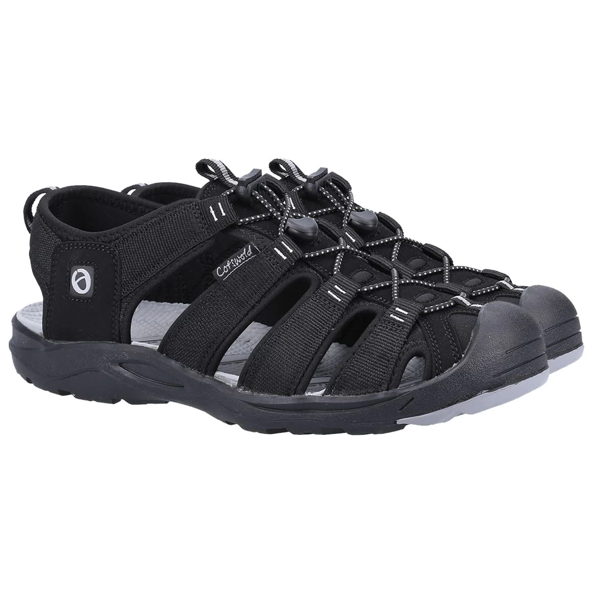 Cotswold Men's Marshfield Sandals - Black 7 Cotswold Men's Marshfield Sandals - Black - Image 7