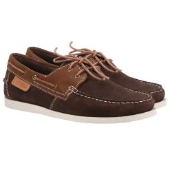 Cotswold Men's Mitchledean Boat Shoes - Chocolate