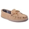 Cotswold Men’s Alberta Moccasin Slippers - Beige