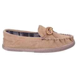 Cotswold Men’s Alberta Moccasin Slippers - Beige -Fashionable Man cotswold men s alberta moccasin slippers beige 3