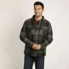 Weird Fish Men's Cressley Checked Shacket - Dark Olive