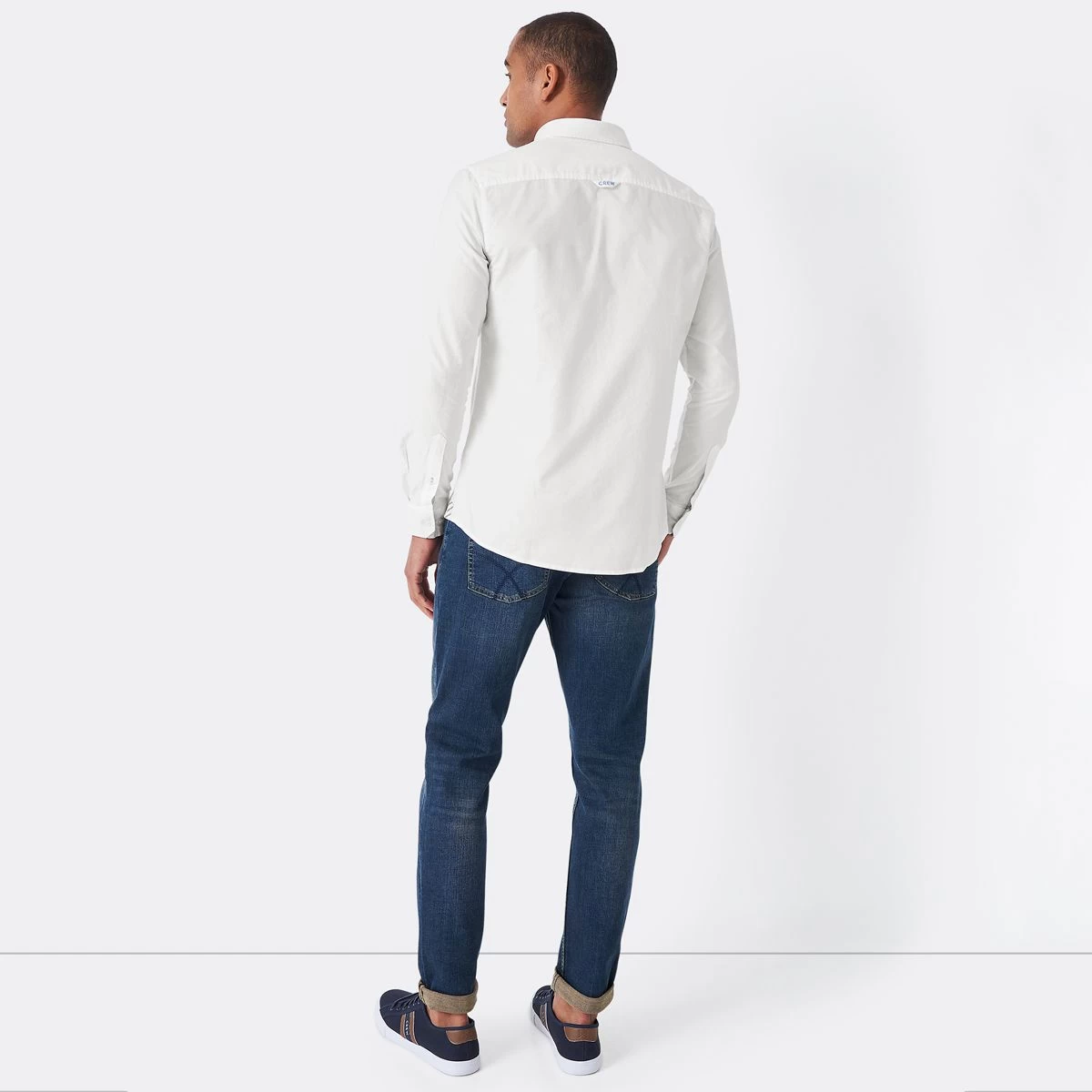 Crew Clothing Men's Slim Fit Oxford Shirt - White 4 Crew Clothing Men's Slim Fit Oxford Shirt - White - Image 4