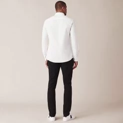 Crew Clothing Men's Slim Fit Oxford Shirt - White 16 Crew Clothing Men's Slim Fit Oxford Shirt - White -Fashionable Man crew slim oxford white 9