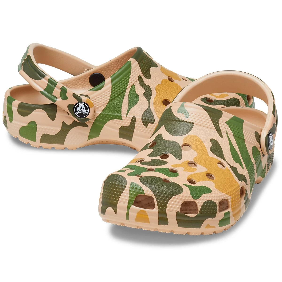 Crocs Men’s Classic Printed Camo Clogs – Chai 5 Crocs Men’s Classic Printed Camo Clogs – Chai - Image 5