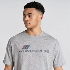 Craghoppers Men’s Crosby Short Sleeved T- Shirt – Soft Grey Marl -Fashionable Man crosby ss t shirt sgryml archv 5
