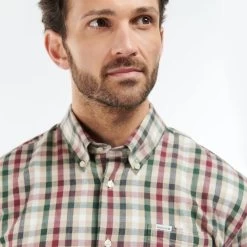 Barbour Men's Darley Regular Shirt - Sandstone -Fashionable Man darley 1