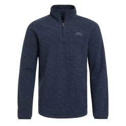 Weird Fish Men's Errill ¼ Textured Zip Fleece - Navy -Fashionable Man errill 14 zip fleece navy 4