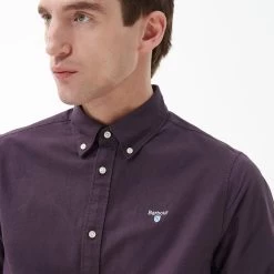 Barbour Men's Oxtown Tailored Shirt - Fig -Fashionable Man fig shirt 3