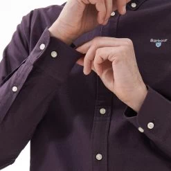 Barbour Men's Oxtown Tailored Shirt - Fig -Fashionable Man fig shirt 4