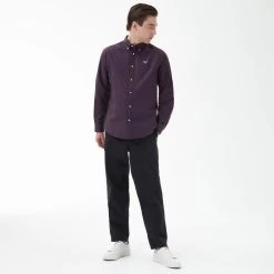 Barbour Men's Oxtown Tailored Shirt - Fig -Fashionable Man fig shirt 5