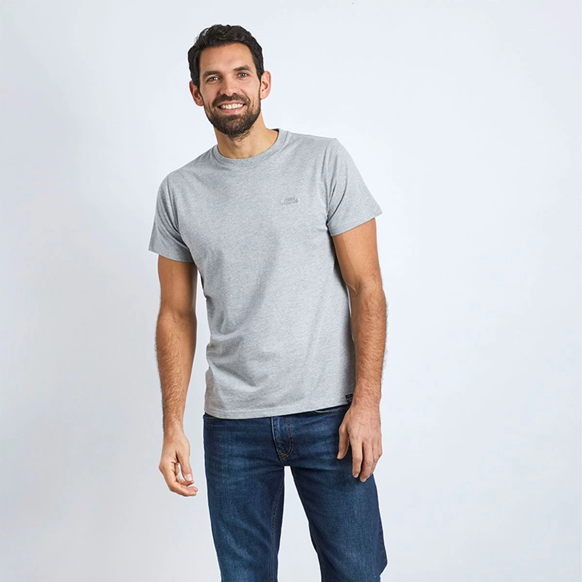 Weird Fish Men’s Fished T-Shirt– Grey Marl 2 Weird Fish Men’s Fished T-Shirt– Grey Marl - Image 2