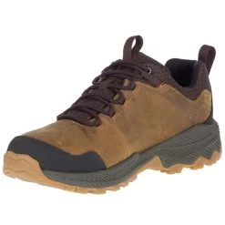 Merrell Men's Forestbound Waterproof Low Walking Shoes - Merrell Tan -Fashionable Man forestbound wp merrell tan 3